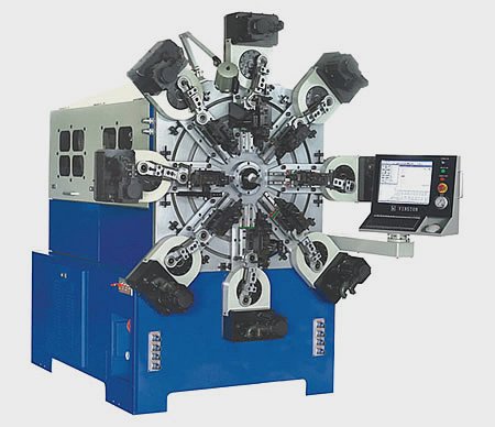 スプリング成形 4 軸用ユニバーサルワイヤースプリング製造機
