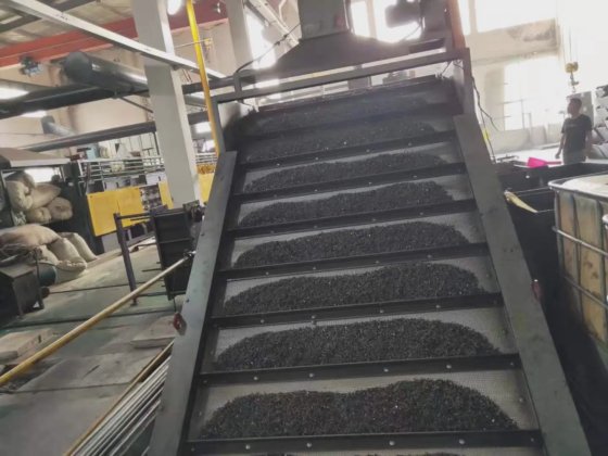 工业熔炼锻造感应加热淬火硬化网带炉生产线