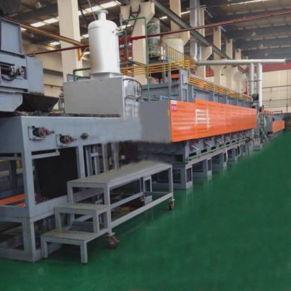 工业熔炼锻造感应加热淬火硬化网带炉生产线