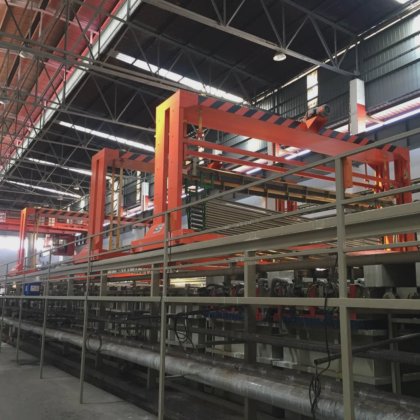 Linha de zincagem totalmente automática