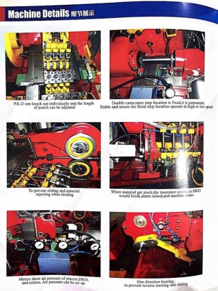 用于 300 毫米长度产品的 4 工位螺栓成型机