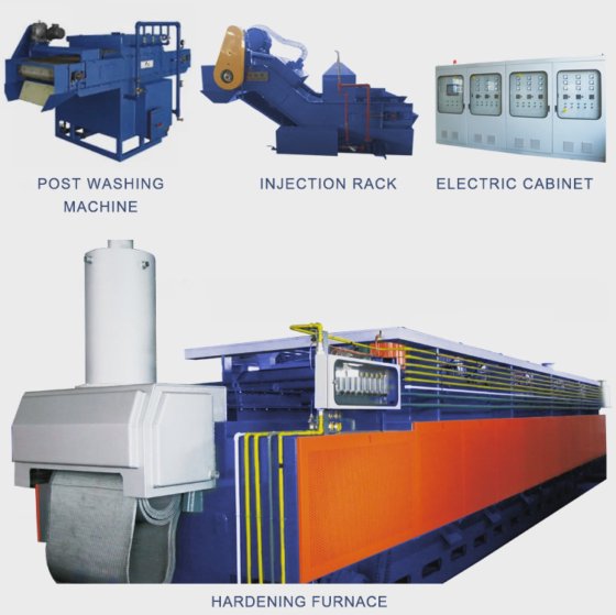 紧固件热处理线 螺栓热处理炉 螺栓和螺母热处理线