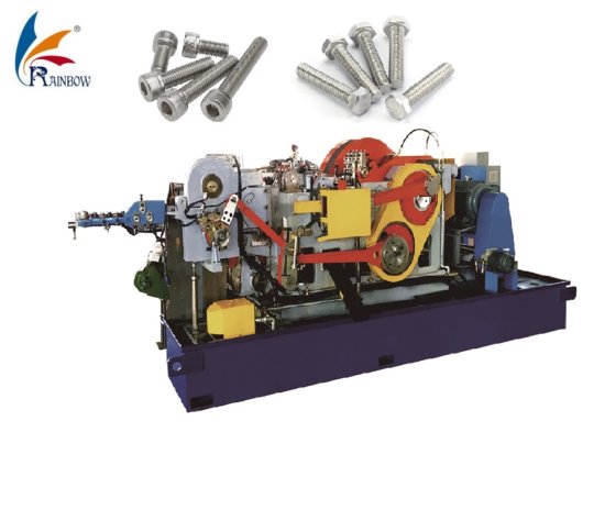 彩虹牌全自动多工位冷镦机高速紧固件成型设备