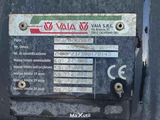 2017 Vaia 37500 L Cisterna