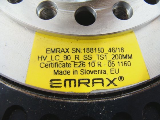 EMRAX 188HV 188 Compact Axial Flux Synchronous Electric Motor Encoder ...