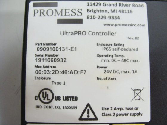 Promess 10/100/150 EMAP Servo Press, PRO-DSC, UltraPRO Controller, 8600 ...