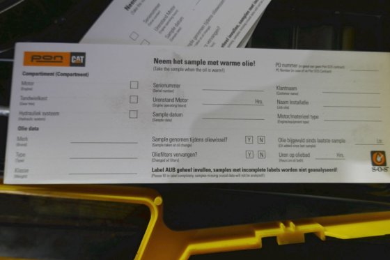 卡特彼勒油样套件