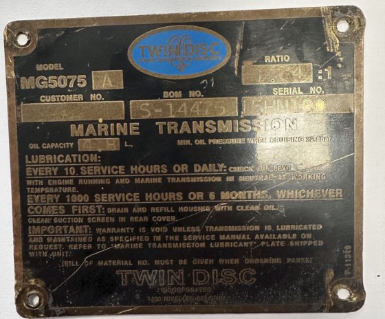 ツインディスクMG5075A