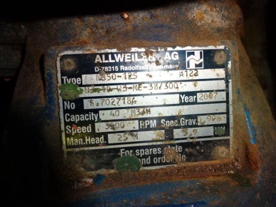 2007 Allweiler AG NB50-125