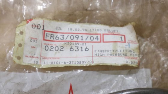 道依茨高压管 0202-6316