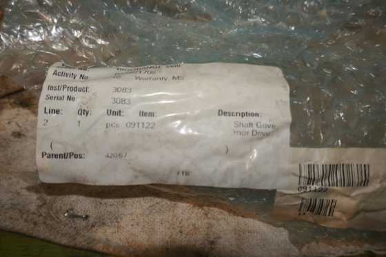 卑尔根-乌尔斯坦劳斯莱斯调速器传动轴 091122