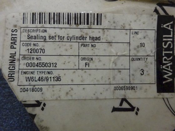 瓦锡兰-瓦锡兰气缸盖密封套件 120070