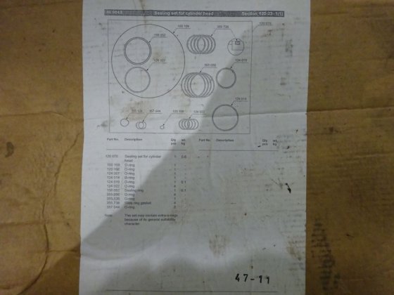 瓦锡兰-瓦锡兰气缸盖密封套件 120070