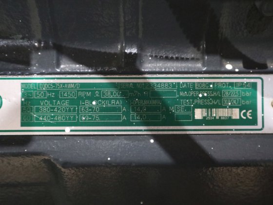 2008 谷轮 D3DC5-75X-AWM/D