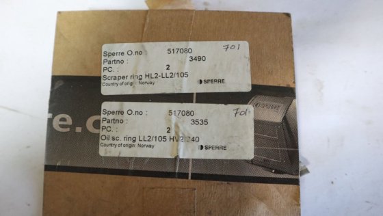 スペレ・スクレーパーリング3490とオイルScリング3535