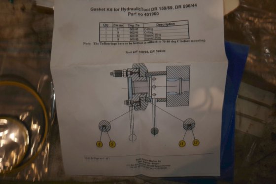用于液压工具的劳斯莱斯密封件 401900