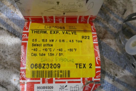 ダンフォス・サームエクスパンションバルブ R22 068Z3209 TEX2