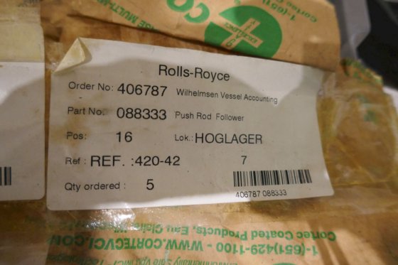 ベルゲン ウルスタイン ロールスロイス プッシュロッドフォロワー 088333