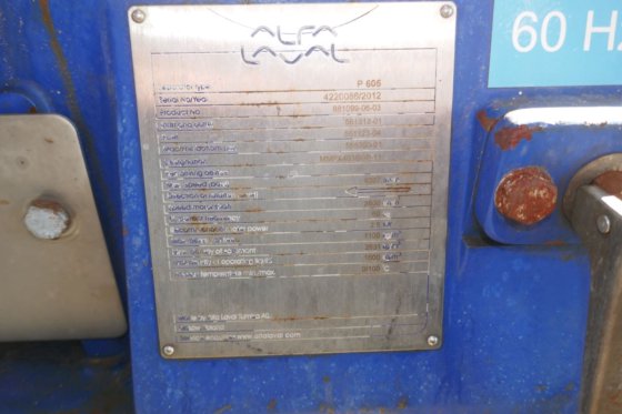 2012 阿法拉伐 P605