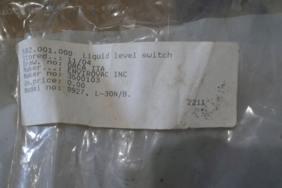 2000 Evac 液位开关 3500103