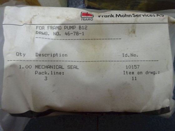 Selo mecânico Framo 10157