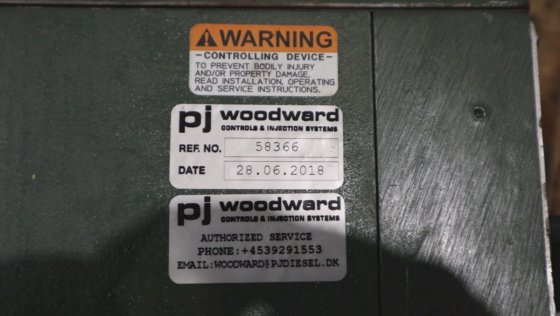 メカニカルガバナーバックアップ付きウッドワード電子制御アクチュエータ EGB 13P