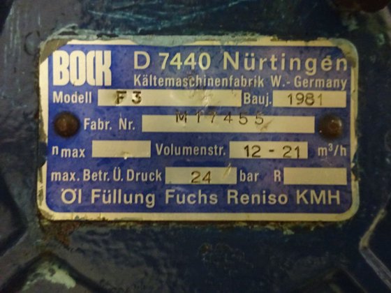 1981 Bock F3/230WN