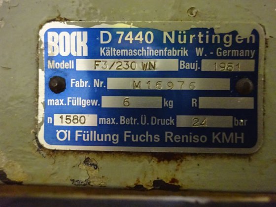 1981 Bock F3/230WN