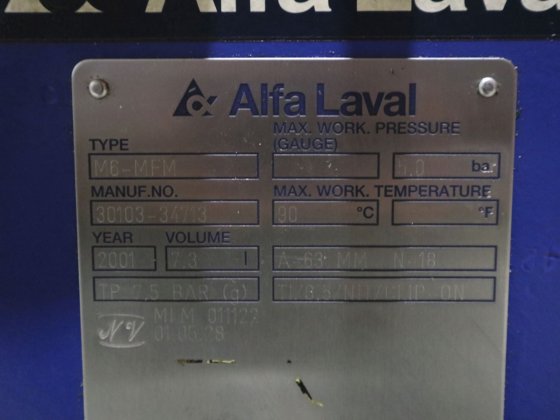 2001 アルファ・ラバル M6-MFM