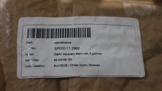 曼牌油气分离器过滤器，带 2 个垫圈