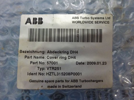 2009 ABB VTR251 Abdeckring DH4