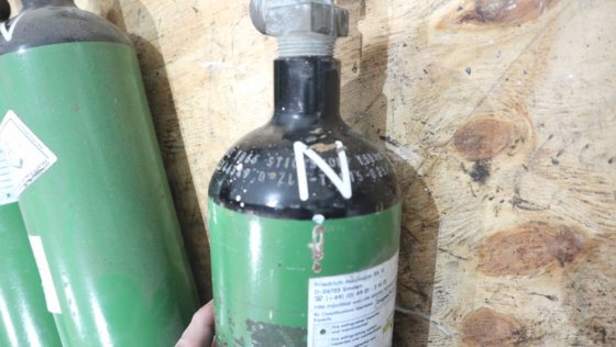 压力瓶 氮气钢瓶 3L 150ATM