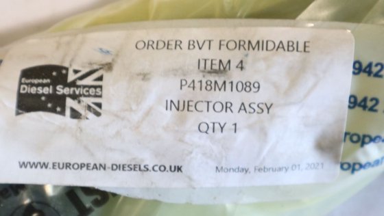 2021 ラストン インジェクターアッシー P4118M1089