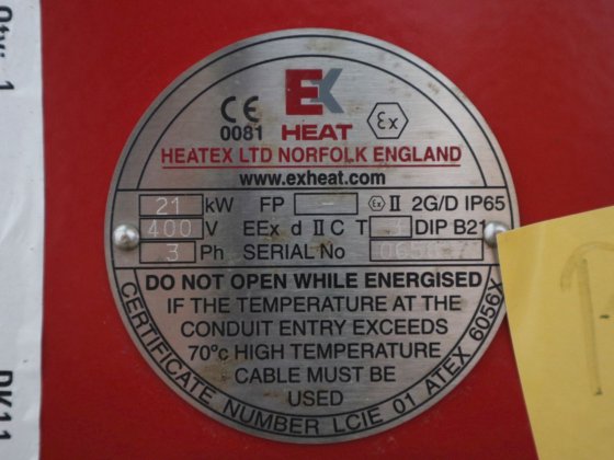 2020 Heatex 电空气加热器