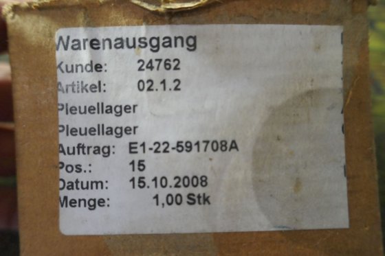 哈特拉帕连杆轴承 02.1.2