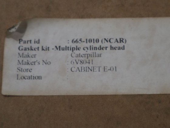 卡特彼勒多缸头垫片套件