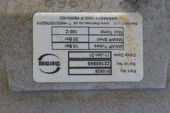 2021 2852 系列 Thermex 管式冷却器