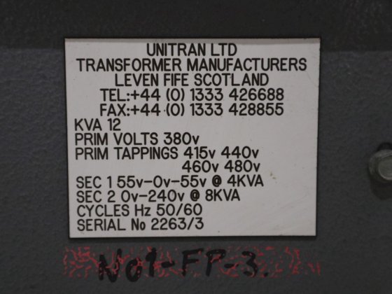 Transformateur Unitran