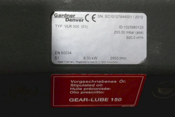 2012 ガードナー・デンバー・ゼファーVLR 500