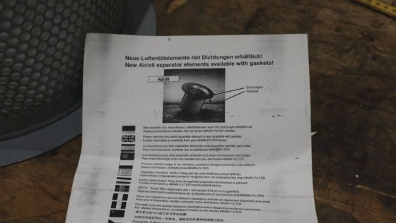 曼牌油气分离器过滤器