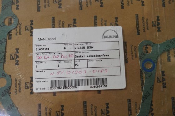 曼牌曲轴箱垫片 51.01903-0189