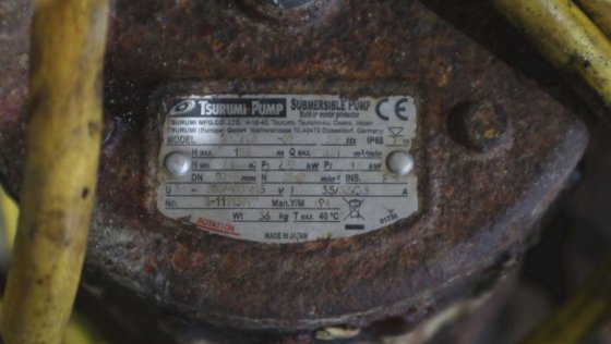 1994 ツルミポンプ 水中ナイフポンプ 80C21,5