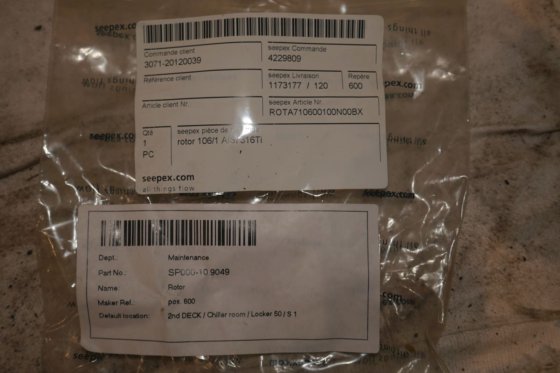 西派克摇摆式 BW1 转子