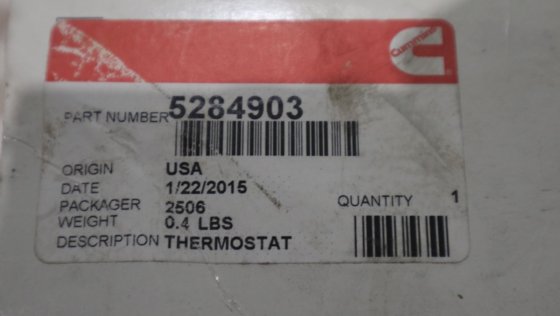 2014 康明斯节温器