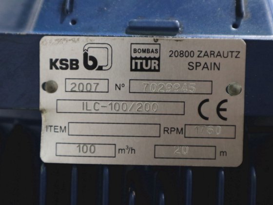 2007 KSB ボンバス イトゥール ILC-100/200