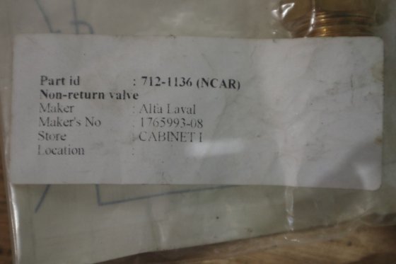 阿法拉伐止回阀