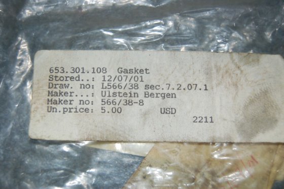 ベルゲン ウルスタイン ロールスロイス ガスケット FOポンプ