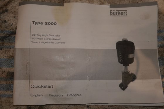 2002 ビュルケルト空気式3/2方弁タイプ2000 G1