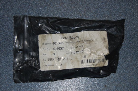 ベルゲン・ウルスタイン ロールスロイス 六角ナット M20