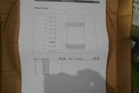 瓦锡兰-瓦锡兰活塞环套件 322503